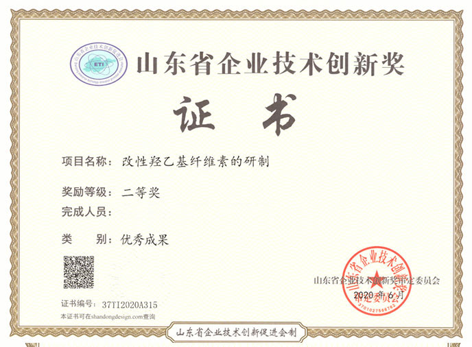 山東省企業(yè)技術(shù)創(chuàng)新獎